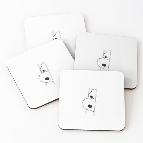 Item preview, Funny Dog Stuck Between Walls Curiosity Illustration designed and sold by raun.draw.
