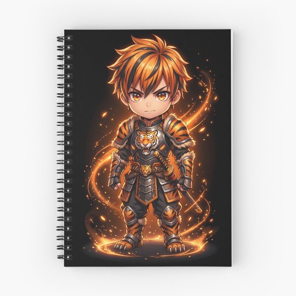 Item preview, Chibi Tiger Samurai Warrior Orange Flame Katana designed and sold by LuisWorks.
