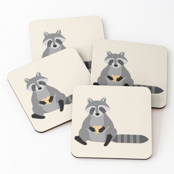 Item preview, Cute Raccoon Holding Cookie – Funny Sweet Tooth Animal Design designed and sold by Yasmine Mohammed.