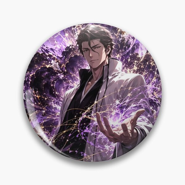 Item preview, Aizen | Mystic Purple Sorcerer | Cosmic Energy Warrior | Dark Fantasy Anime Inspired Art designed and sold by Dyan4.