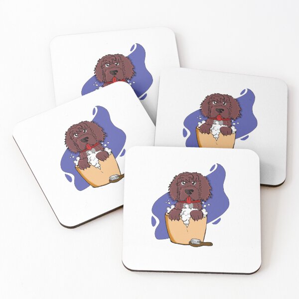 Item preview, Portuguese water Dog in bubble bath  designed and sold by andr1.