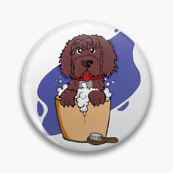 Item preview, Portuguese water Dog in bubble bath  designed and sold by andr1.