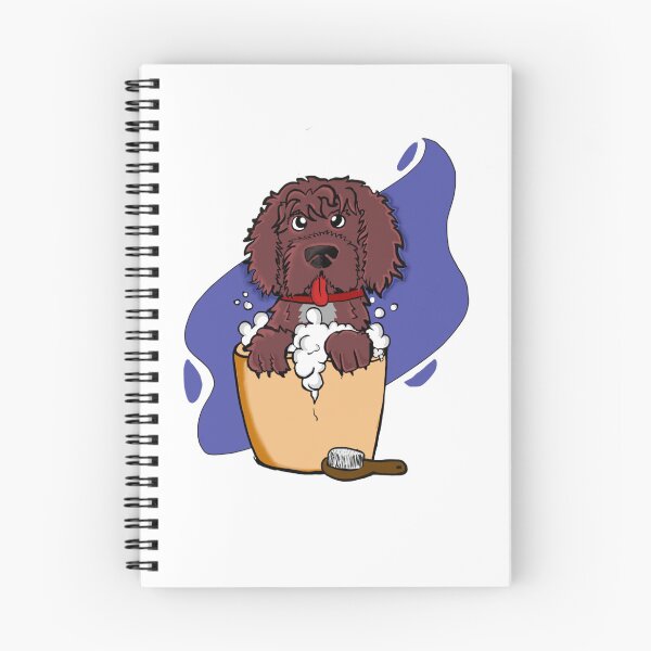 Item preview, Portuguese water Dog in bubble bath  designed and sold by andr1.