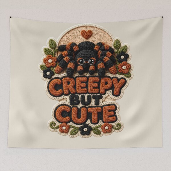 Item preview, Creepy But Cute Crochet Tarantula Funny Spider Lover Gift designed and sold by Panom Suavichien.