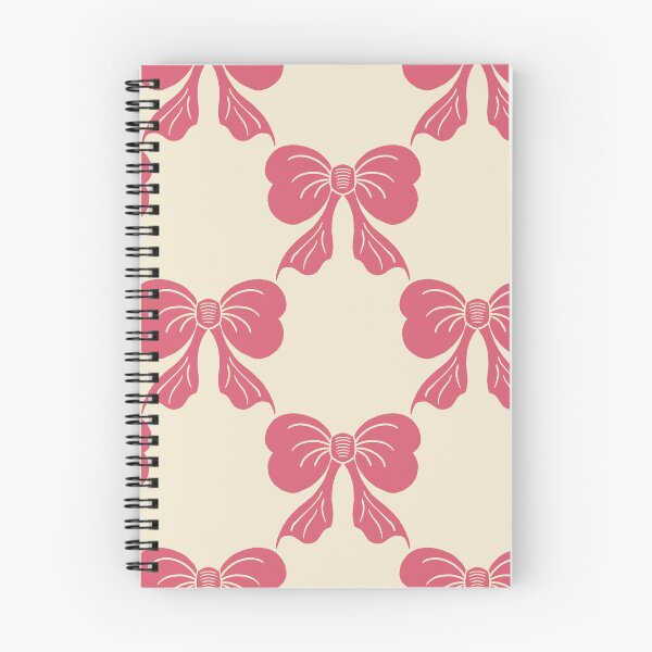 Item preview, Large Vintage Rose Pink Bows on Cream Trellis designed and sold by DColourMuse.
