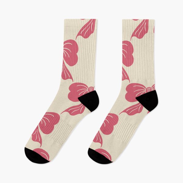 Item preview, Large Vintage Rose Pink Bows on Cream Trellis designed and sold by DColourMuse.