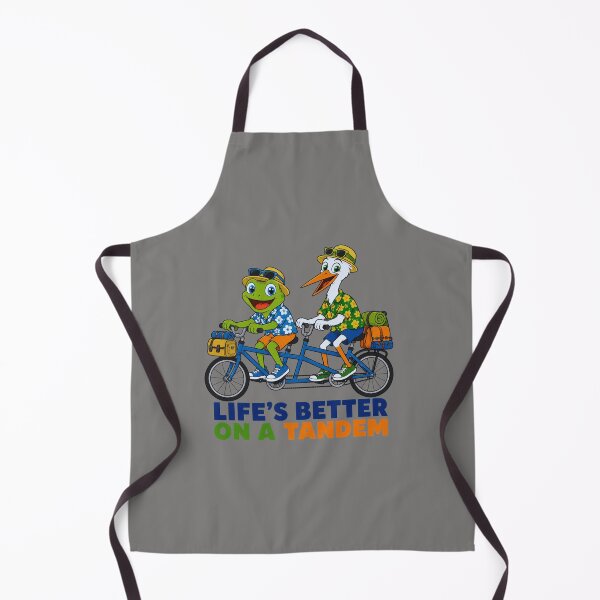 Item preview, Life's Better on a Tandem – Frog & Stork Funny Bicycle T-Shirt designed and sold by Aimetoi.