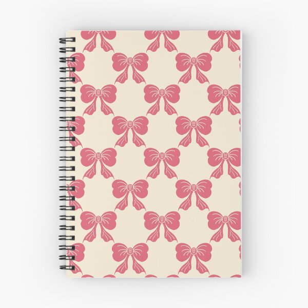 Item preview, Medium Vintage Rose Pink Bows on Cream Trellis designed and sold by DColourMuse.