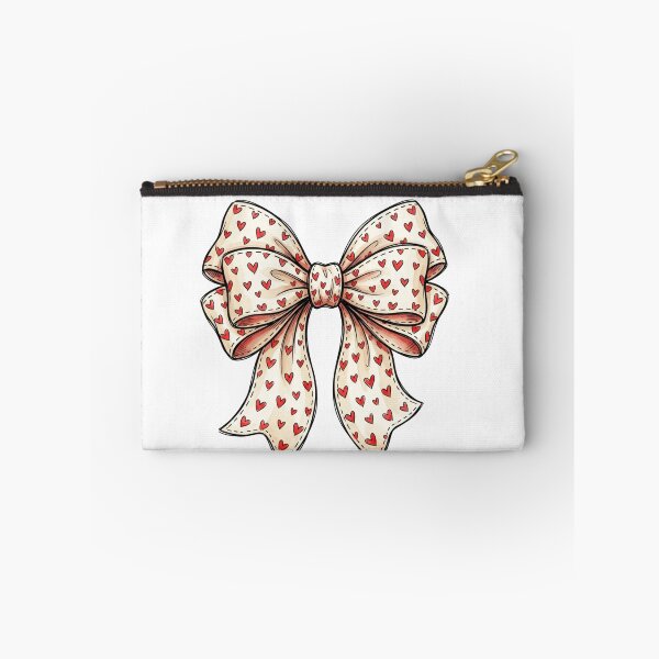 Item preview, Cute Coquette Red Heart Bow Aesthetic Preppy Romantic Soft Girl Vintage Ribbon Illustration designed and sold by raedattia.