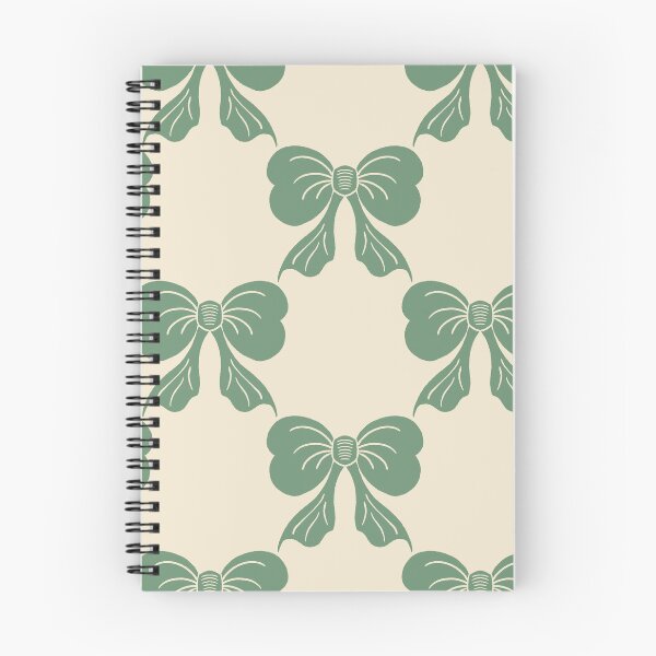 Item preview, Large Vintage Sage Green Bows on Cream Trellis designed and sold by DColourMuse.