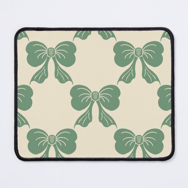 Item preview, Large Vintage Sage Green Bows on Cream Trellis designed and sold by DColourMuse.
