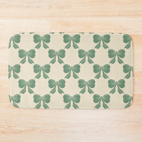 Item preview, Medium Vintage Sage Green Bows on Cream Trellis designed and sold by DColourMuse.