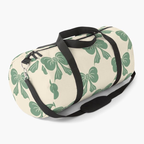 Item preview, Medium Vintage Sage Green Bows on Cream Trellis designed and sold by DColourMuse.