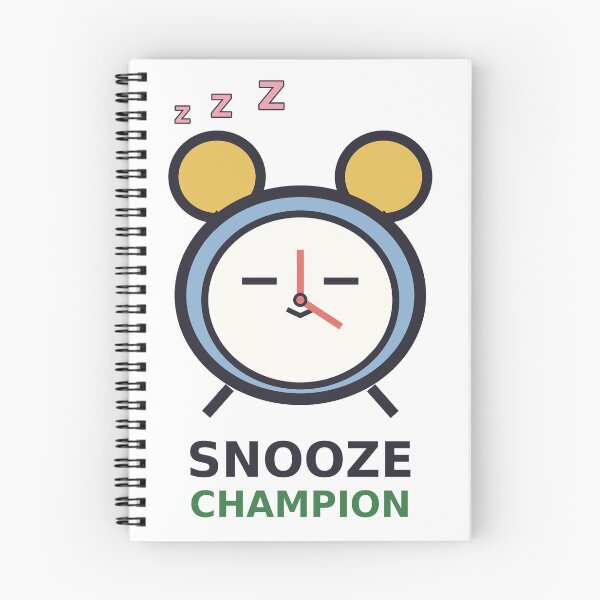 Item preview, Snooze Champion — Funny Sleepy Alarm Clock Design, Cute Gift For Late Risers designed and sold by QuirkyCartel.