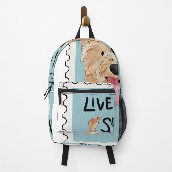 Item preview, Happy Morkie “Live Like Someone Left the Gate Open” designed and sold by Aioli’s Attic.