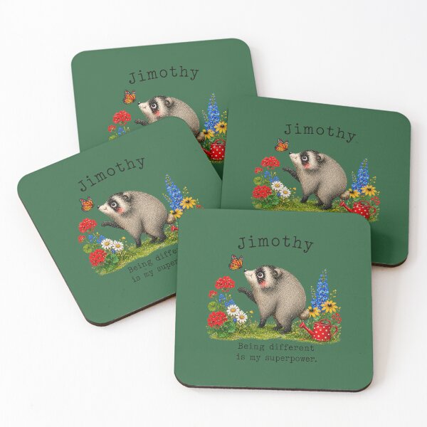 Item preview, Jimothy Opossum Being Different is My Superpower Raccoon Meme designed and sold by TESTTES.