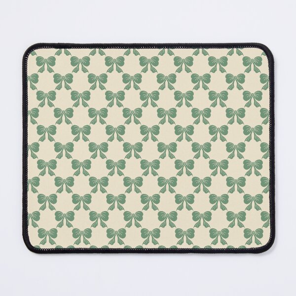 Item preview, Small Vintage Sage Green Bows on Cream Trellis designed and sold by DColourMuse.