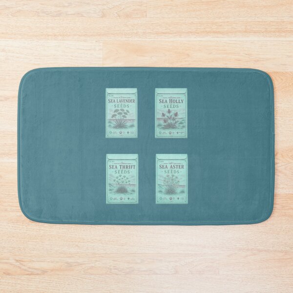 Item preview, Vintage Seed Packets PRINT ONLY NOT REAL- Coastal Wildflowers Series 001-004 - coastal blue color designed and sold by Beachy.