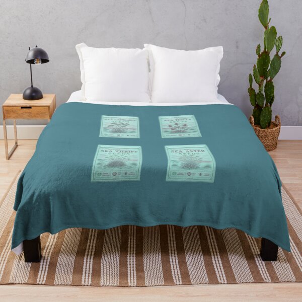 Item preview, Vintage Seed Packets PRINT ONLY NOT REAL- Coastal Wildflowers Series 001-004 - coastal blue color designed and sold by Beachy.