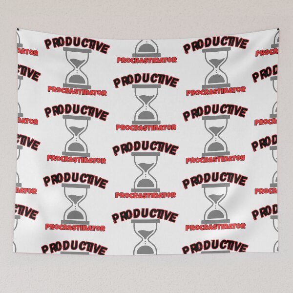 Item preview, Productive Procrastinator Hourglass Graphic designed and sold by Snedsdigital.