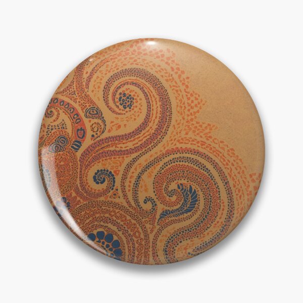 Item preview, Sandstone Terracotta Swirl Tentacle Mosaic Pointillism Art designed and sold by GrinGalore.