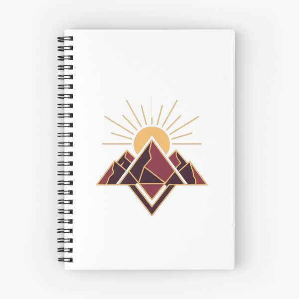 Item preview, Geometric Mountain Radiant Sun Emblem designed and sold by Dzblack.