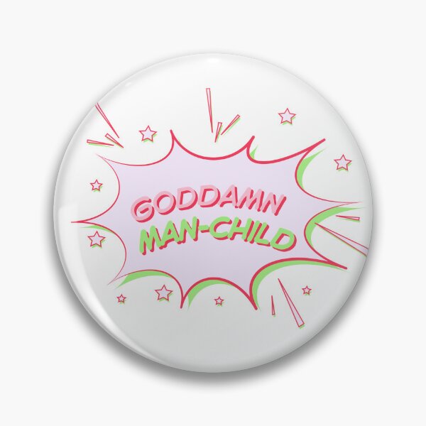 Item preview, Goddamn Manchild Pop Art Quote | Retro Comic Book Style designed and sold by Doozie designs.