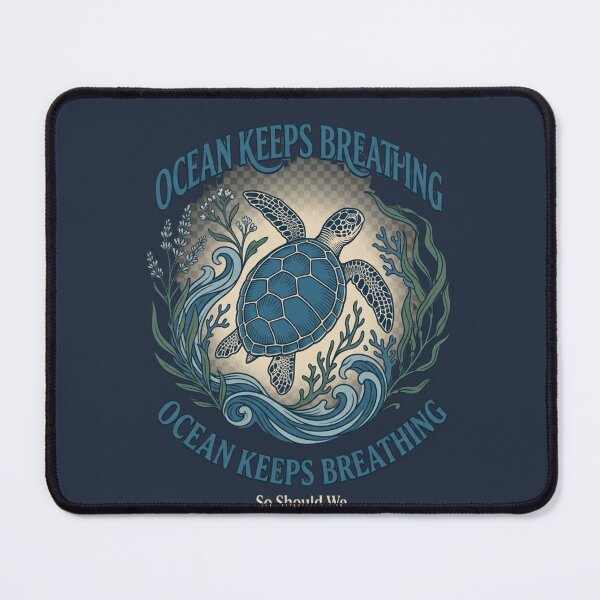 Item preview, Ocean Keeps Breathing Sea Turtle Shirt | Ocean Conservation designed and sold by Amr Darwish Graphic designer.