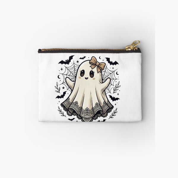 Item preview, Cute Coquette Ghost Bow Halloween Aesthetic Spooky Kawaii Lace Bat Art Gift designed and sold by raedattia.