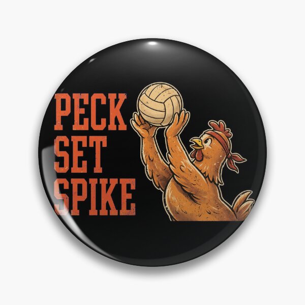 Item preview, Peck Set Spike Funny Chicken Volleyball Player Vintage designed and sold by Yellowriversss.
