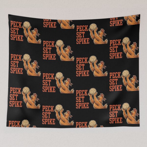 Item preview, Peck Set Spike Funny Chicken Volleyball Player Vintage designed and sold by Yellowriversss.