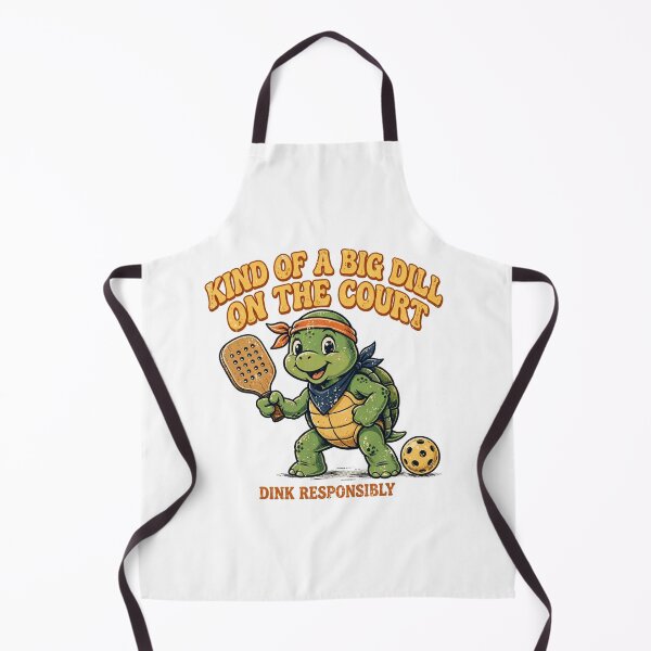 Item preview, Kind Of A Big Dill On The Court Funny Pickleball Turtle Dink Responsibly designed and sold by Yellowriversss.