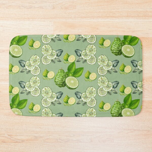 Item preview, Fresh Botanical Watercolor Kaffir Lime Citrus Pattern designed and sold by Jyoti-Quotes.
