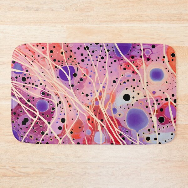 Item preview, Crimson Lavender Organic Abstract Pattern with Ivory Flow designed and sold by GrinGalore.