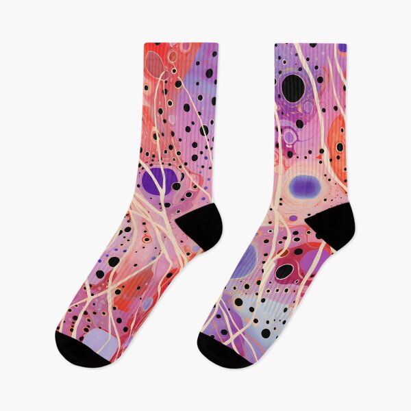 Item preview, Crimson Lavender Organic Abstract Pattern with Ivory Flow designed and sold by GrinGalore.