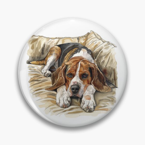 Item preview, Beagle Dog | Cute Puppy Aesthetic Art designed and sold by Mandayartstudio.