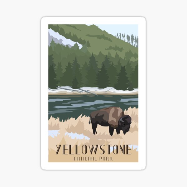 Yellowstone National Park Sticker