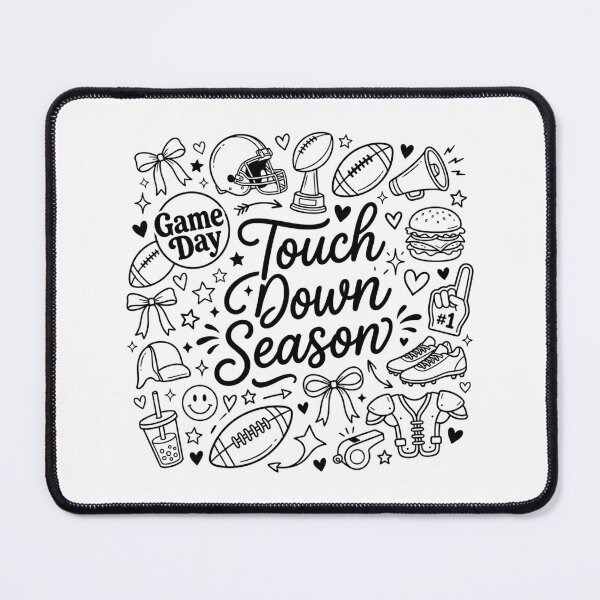 Item preview, Touchdown Season Football Doodle Art Game Day Cute Sports Fan Aesthetic Fall Illustration designed and sold by raedattia.