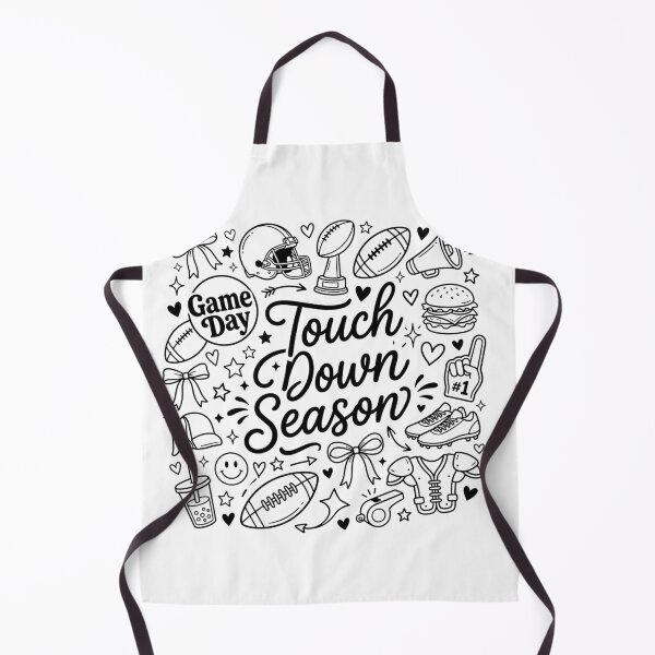 Item preview, Touchdown Season Football Doodle Art Game Day Cute Sports Fan Aesthetic Fall Illustration designed and sold by raedattia.