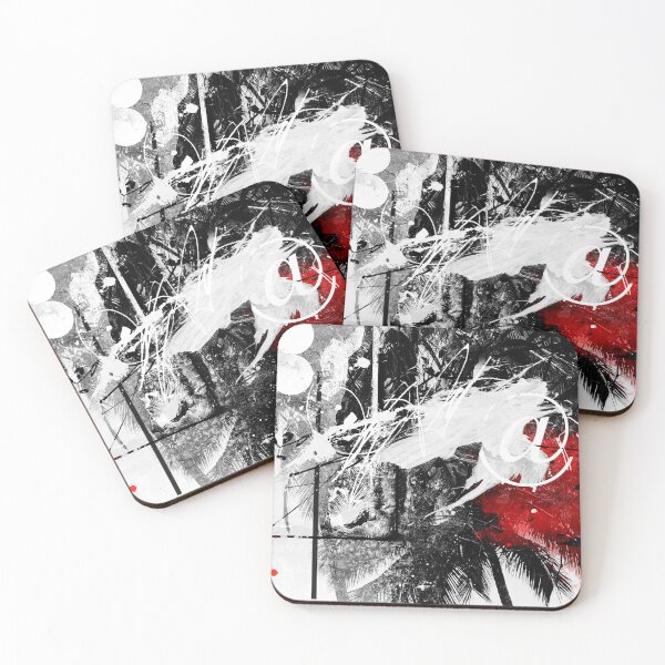 Item preview, Breezy abstract palm trees card designed and sold by ZebEddy.