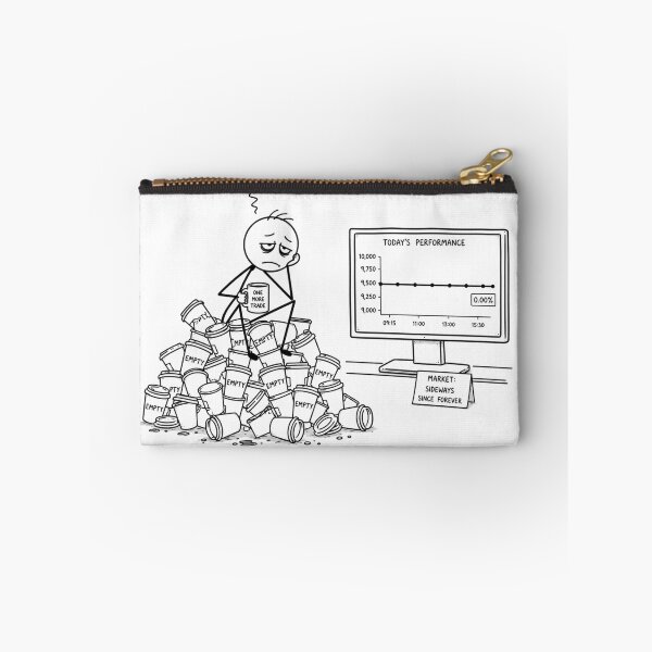 Item preview, Stick Figure Trader Caffeinated in a Ranging Market - Funny Stock Market & Forex Art designed and sold by Ink Matrix.