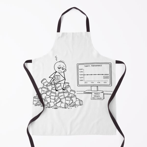 Item preview, Stick Figure Trader Caffeinated in a Ranging Market - Funny Stock Market & Forex Art designed and sold by Ink Matrix.