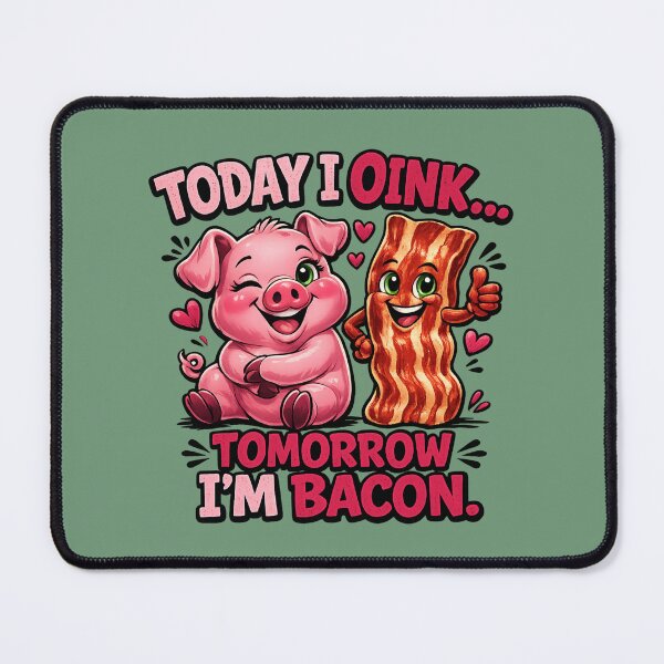 Item preview, Today I Oink... Tomorrow I'm Bacon | Funny Pig & Bacon Cartoon T-Shirt designed and sold by Aimetoi.
