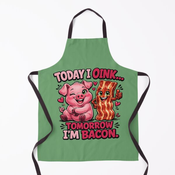 Item preview, Today I Oink... Tomorrow I'm Bacon | Funny Pig & Bacon Cartoon T-Shirt designed and sold by Aimetoi.