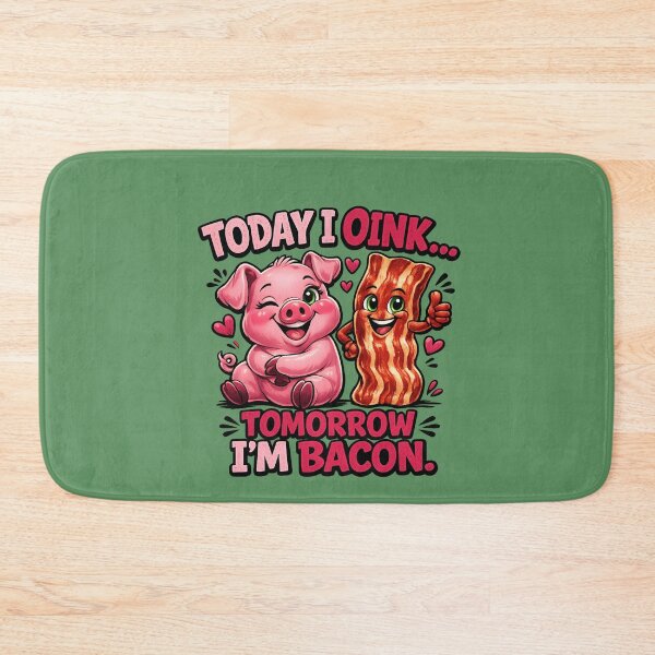 Item preview, Today I Oink... Tomorrow I'm Bacon | Funny Pig & Bacon Cartoon T-Shirt designed and sold by Aimetoi.
