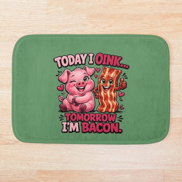 Item preview, Hoy gruño... Mañana soy tocino | Camiseta divertida de dibujos animados de cerdo y tocino designed and sold by Aimetoi.
