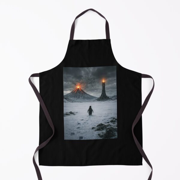 Item preview, Lonely Penguin walking into Mordor - penguin LotR designed and sold by IsoldeCeleste.