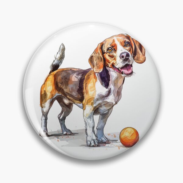 Item preview, Beagle Dog | Cute Puppy Aesthetic Art designed and sold by Mandayartstudio.