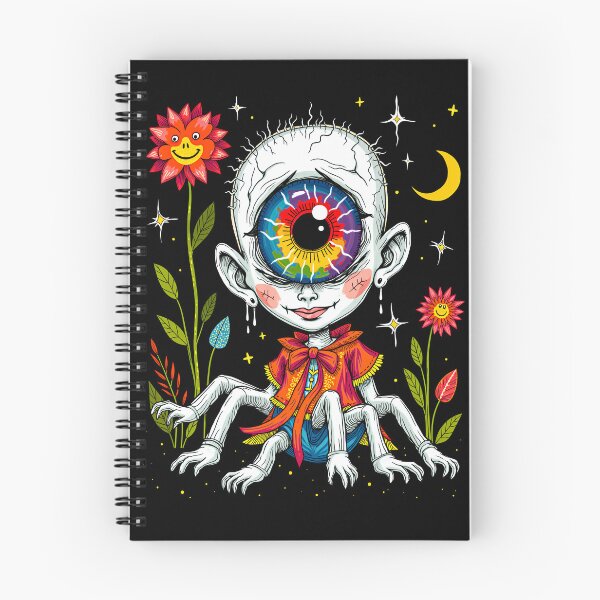 Item preview, Creepy Cute One Eyed Child Illustration | Spider Child Character Art designed and sold by QQQueen.