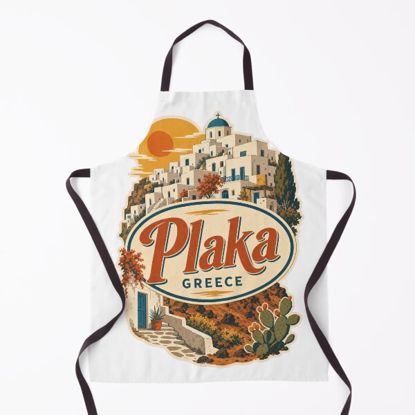 Item preview, Plaka Retro Travel Emblem - Greece Vintage Souvenir designed and sold by VisualArtsOasis.